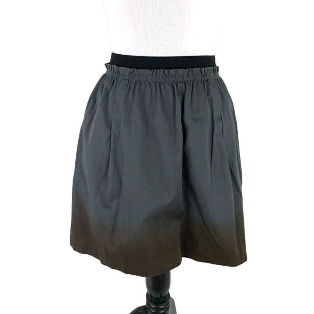 Anthropologie Odille Women's Size 0 Circle Skirt Mini Skirt Dip Dye Pleated